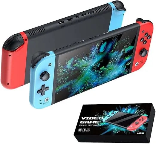 M20 Video Game Screen HD 7 inches Retro Handheld Game Console – RK3566 Quad-Core, IPS Display, EmuELEC 4.3, Bluetooth, Wireless Controller, TF Slot, 64GB, 4000mAh Battery