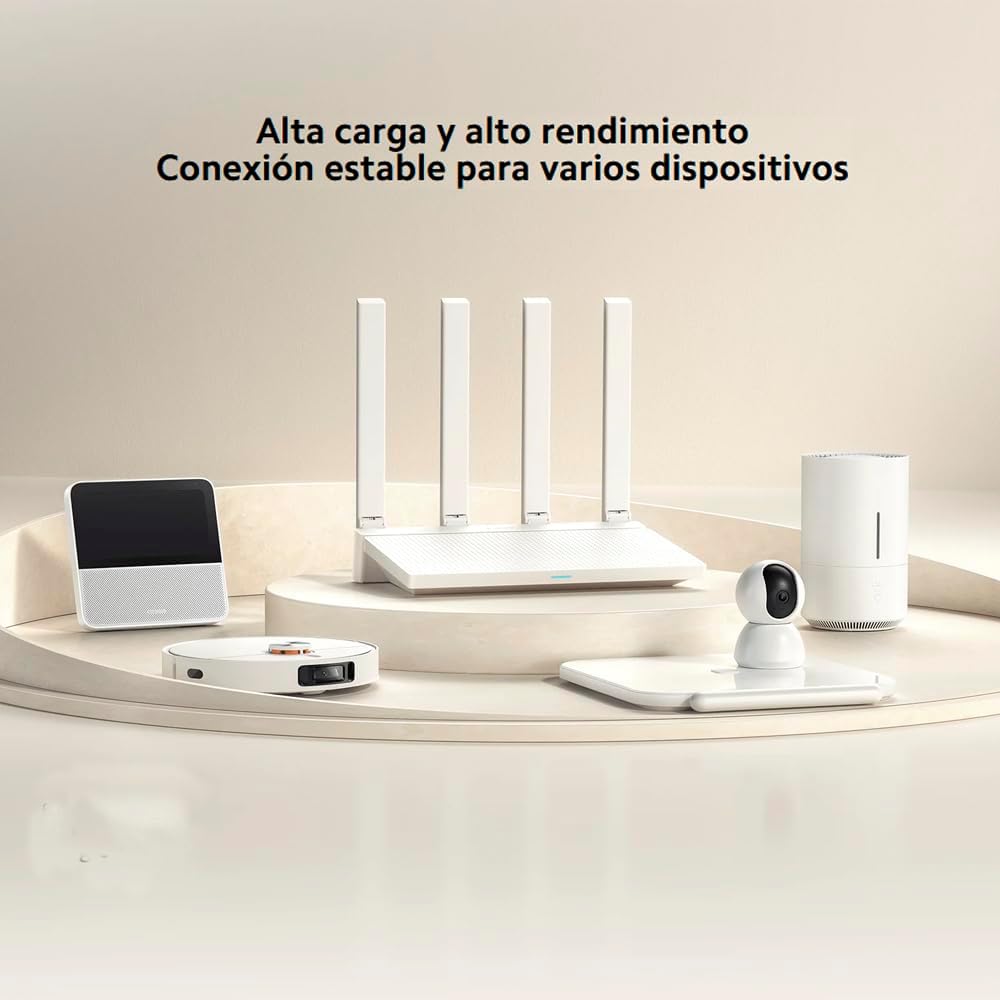 Xiaomi AX3000T Dual Band WiFi 6 Router with High Speed 4 Antennas Mesh Support and App Control (RD23)