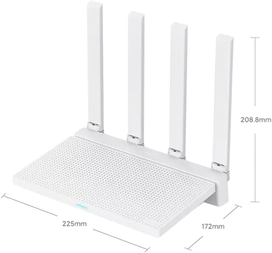 Xiaomi AX3000T Dual Band WiFi 6 Router with High Speed 4 Antennas Mesh Support and App Control (RD23)